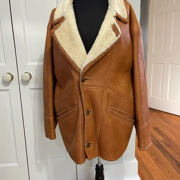 Vintage Mens Shearling - Picture 1 of 7